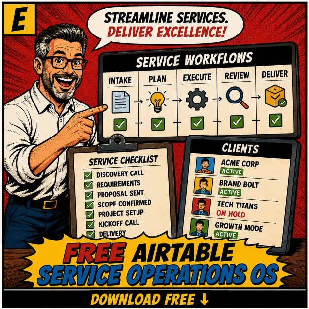 Free Airtable Service Operations OS template